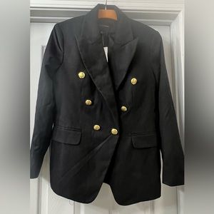 Banana Republic Black Captain Blazer